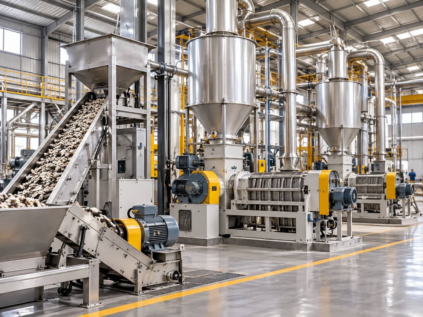 Oil mill crushing section