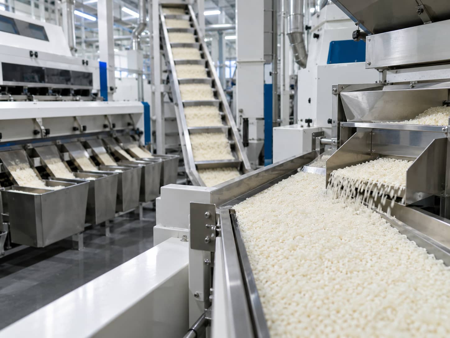 Rice grading and sorting facility